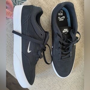 Nike SB Black Sneakers with White Accents